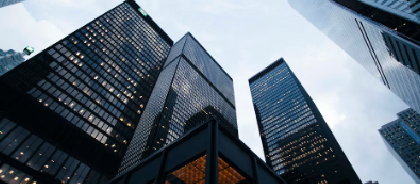 Contemporary building facade and architectural details