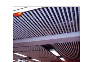 Tubular-baffle Ceiling - Installation Drawing